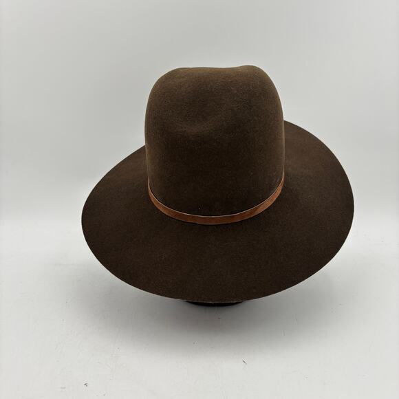 Janessa Leone Wool Fedora Hat Women\'s Medium Wide Brim Minimalist Quiet Luxury main image 5